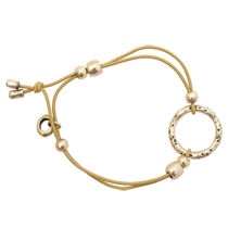 pulsera elstica beige 